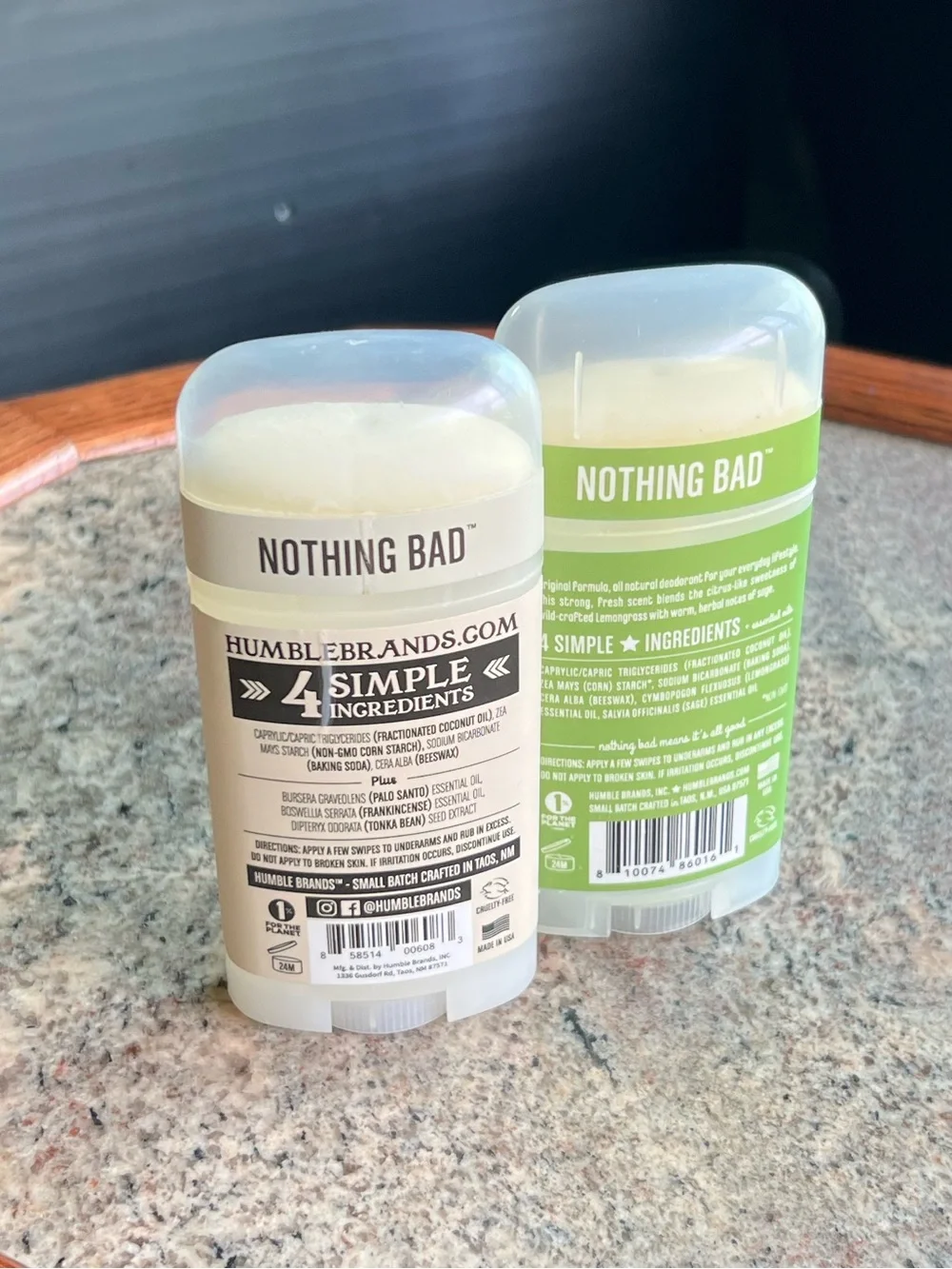 Humble Deodorant Set of 2 Barely Used